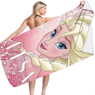 Frozen пляжное полотенце из микрофибры двухсторонний бархат пляжное полотенце для купания