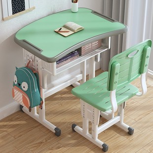 Children's Desk Writing Desk Home Primary School Children's Study Table and Chair Boys and Girls Liftable Work Table suit