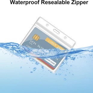 Трансграничный AMAZON Горячий Водонепроницаемый держатель карты сертификата Вертикальный Водонепроницаемый держатель карты с двойными отверстиями