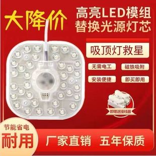 led lamp panel ceiling lamp wick living room bedroom led module light source replacement lamp tube patch upgrade modification board