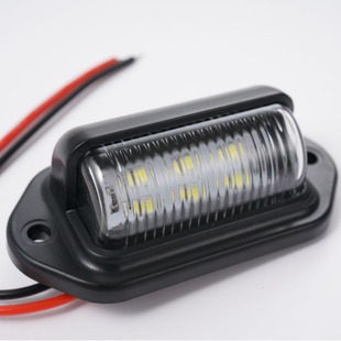 Ebay Amazon светодиодный фонарь для номерного знака 6LED задний фонарь боковой фонарь грузовик прицеп Освещение номерного знака SRK-306