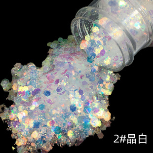 Fairy Icle Nail Art Золотая пудра Кристалл эпоксидный Блеск Блестки Beauty Glitter Смешанные Красочные Интернет знаменитости 30 мл