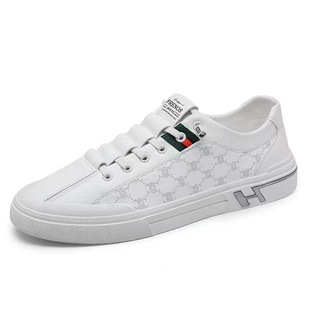 2024 Spring New Casual Men's Shoes Outdoor Sports Sneakers Student White Shoes Korean Style Fashionable Shoes Men's Low-top