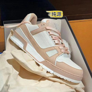 2024 новый стиль повседневные кроссовки женский trainer дом осел мода пара обувь кожаные туфли с плоской подошвы мужчины
