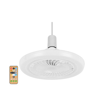 Cross-border New E27 Screw Mute Household Small Fan Light Intelligent Ceiling Fan Light Restaurant Bedroom Fan Light