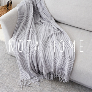 Nordic Sofa Blanket Hotel Bed End Towel Bed Flag Tassel Shawl Blanket Bed End Cloth Cover Blanket Homestay Bed Towel