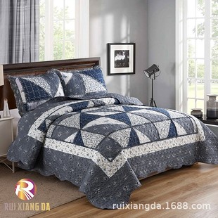 Foreign trade bed cover kit Pujiang quilt tile quilt air conditioning by factory direct washing bedding kit wholesale