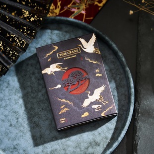 Huiqi Imported Collection Flower Cut Playing Cards Songhe National Fashion Elements Bronzing Creative Gift Items Cards