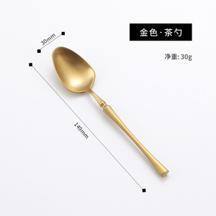 Small waist 304 stainless steel Western tableware steak knife fork spoon coffee spoon four-piece restaurant cutlery knife fork spoon
