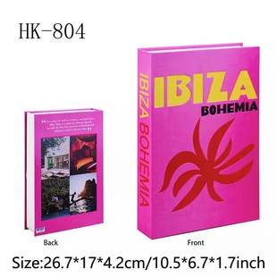 Fake Book Simulation Book Decoration Photography Props English Simple Decoration Book Soft Model Room Hotel Model ins Style