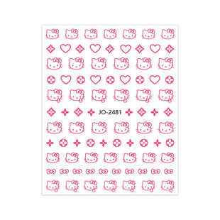 Популярные наклейки для ногтей HelloKitty мультфильм KT кошка Милая звезда Kitty Cat наклейки для ногтей маленькие украшения