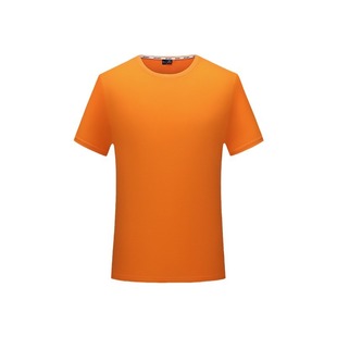New ice porcelain cotton short sleeve T-shirt men's summer ice feeling T-shirt printing high-end round neck group clothing logo men's short sleeve