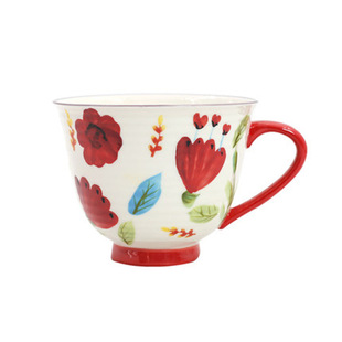 Ceramic Coffee Cup Creative Flower Figure Small Fresh Breakfast Cup Mug Home Office Drinking Cup Coffee