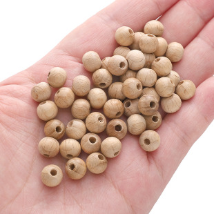 Cross-border wooden large hole beads loose beaded plate play bracelet bracelet accessories necklace handmade beaded diy wholesale hot sale