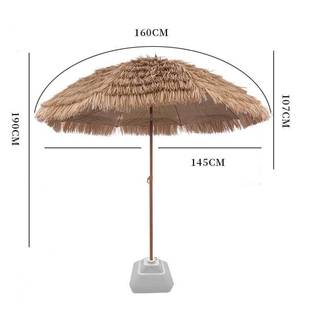 Sunshade Outdoor Beach Umbrella Straw Umbrella Straw Umbrella Scenic Online Umbrella Courtyard Umbrella Furnace Tea Umbrella Outdoor Umbrella