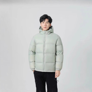 90 Down Jacket Short Hooded 2024 Winter New Couple White Down Jacket Thickened Loose Bread Jacket