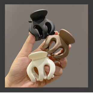 Pumpkin Clamp High Ponytail Clamp Fixed Artifact Back Head Clamp Frosted Large 1 yuan Store Stall Supply