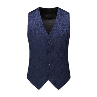 Vest Men's Outer Wear All-match Vest Business Casual Dress Vest plus size Best Man Vest Men's Billiard Hall Work Clothes