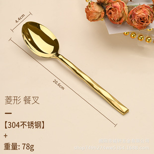 Forged 304 stainless steel knife and fork thickened Jieyang wholesale Western tableware hotel kitchen supplies knife, fork and spoon suit