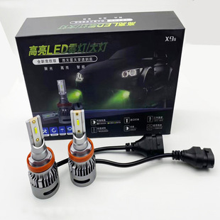 Green lemon fog lamp headlight lamp factory wholesale highlight 9006h3h11led headlight green lemon color