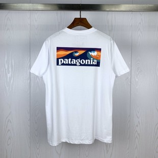 Cross-border foreign trade wholesale Bata tide brand Cornia short sleeve P-6 mountain Logo printed pocket lovers T-shirt