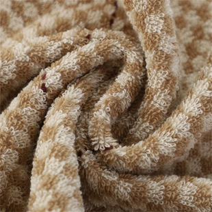 Gold small towel dark plaid cotton towel absorbent wholesale G1743 a generation of 60*30 daily necessities