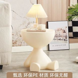 Creative Flat Coffee Table Living Room Household Stool Sofa Side Table Balcony Tea Table Bedroom Corner Table Bedside Table
