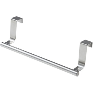 Door Back Hanger Stainless Steel Kitchen Wall Hanger Cabinet Wardrobe Door Top Card Crossbar Towel Rack Rack