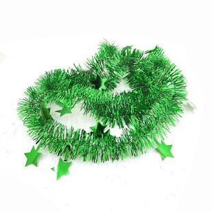 Christmas New Year's Day Decorative Gifts Five-pointed Star Wool Bars Wedding Decorative Flower/Color Bars 2m Long