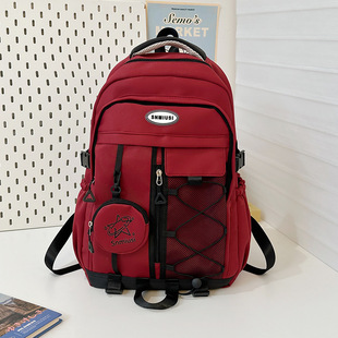 Japanese Style Ins Retro Trendy Backpack Travel Bag College Student Bag Large Capacity Casual Backpack for Junior High School and High School Students