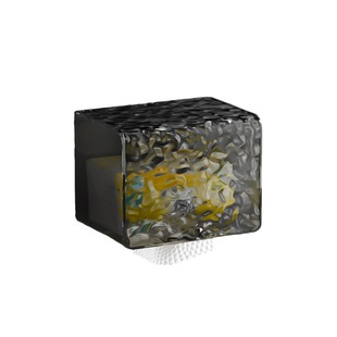 New Glacier Pattern Tissue Box Transparent Tissue Box Toilet Waterproof Punch-free Toilet Paper Drawdown Moisture-proof Light Luxury Style