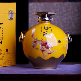 Jingdezhen Ceramic Collecting Dragon Bottle Пустая винная бутылка винного алтаря 3 кг/5 кг белое вино алтарь может быть добавлено непосредственно производителем LOGO