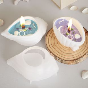 Кукурузный красавчик DIY капающий клей смолы ароматерапия гипс раковина раковина чашка свечи морской резервуар для хранения силиконовая форма