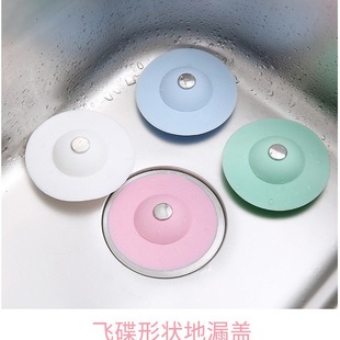 Cross-border kitchen press type deodorant closed bounce filter floor drain bathroom anti-clogging silicone floor drain anti-leakage device