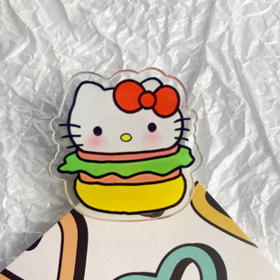 Kapibala double-sided PP clip cartoon cute acrylic fart clip learning office desktop test paper creative clip