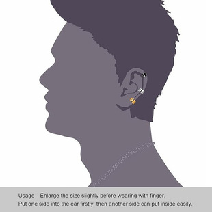Cross-border stainless steel ear clip earrings simple fashion personality earrings without earholes Korean tide unisex in stock