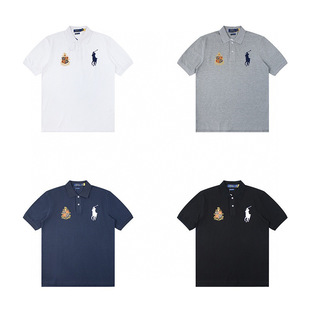 Polo Ralph Lauren Rlavoren RL с лацканом мужская футболка с короткими рукавами тонкая деловая повседневная пони