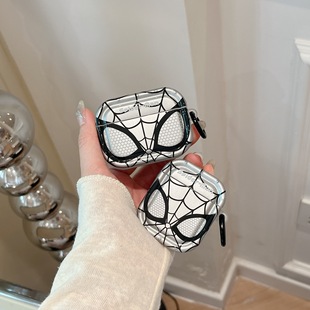 Spider-Man Applicable airpods pro2 Apple Bluetooth Wireless Headset 1/2/3 Generation Protective Shell Electroplated Male
