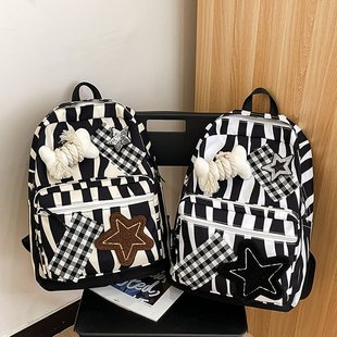 Оригинальная Millennium Spice Girl Y2K Zebra Academy Wind сумка на плечо пятиконечная звездная школьная сумка большая емкость женский рюкзак
