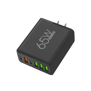 Быстрая зарядная головка 65 Вт подходит для Apple Huawei Xiaomi телефон 4usb двойной Type-c многопорочное зарядное устройство PD