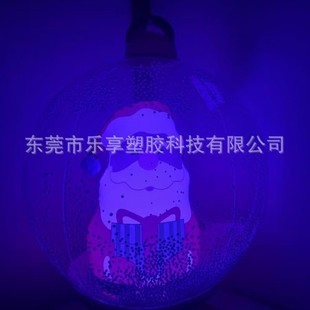 Cross-border New PVC Inflatable Transparent Christmas Ball LED Luminous Ball Christmas Outdoor Courtyard Layout Decorative Balloon