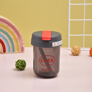 Net Red new Mini Ton Cup creative high-value children's straw Cup sturdy anti-fall portable plastic cup wholesale