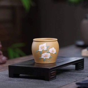 Yixing Raw Ore Zisha Cup Zisha Tea Pot One-use Awakening Tea Pot Cup Tea Bin Full Hand-made Mud Painting