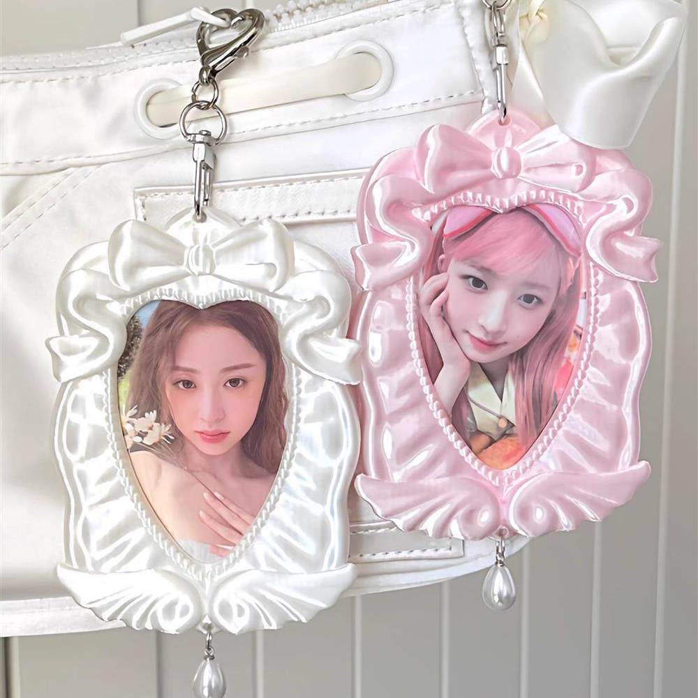 New Bow-Knot Angel 3inch Card Holder 3D Printed Idol Photo Polaroid Storage Bag Pendant
