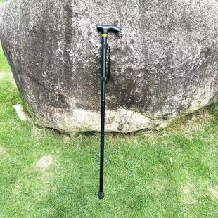 5-Section Aluminum Alloy Outdoor Telescopic Walking Stick, Outdoor Hiking Stick, Non-Slip Walking Stick for the Elderly, Hiking Stick