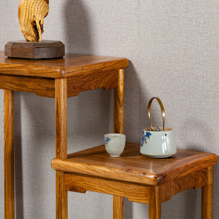 Mahogany Furniture, Hedgehog Rosewood Flower Stand, Chinese Antique Rosewood Solid Wood Balcony Bonsai Rack, Storage Rack