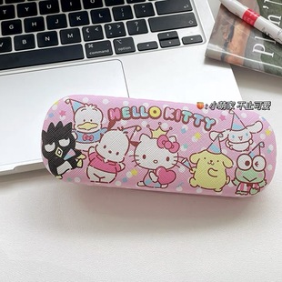 Cute Cartoon Glasses Box Portable Drop-resistant Anti-pressure Japanese High-end High-value Mearglass Storage Box for Girls