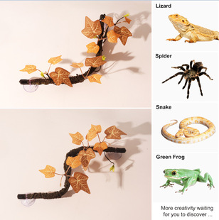 Reptile Branch Lizard Toy Reptile Tree Vine Lizard Climbing Rattan Spider Climbing Pet Artificial Branch