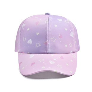 Cross-border new love sequins baseball cap women's treasure fashion wide brim cap Korean cute children's hat