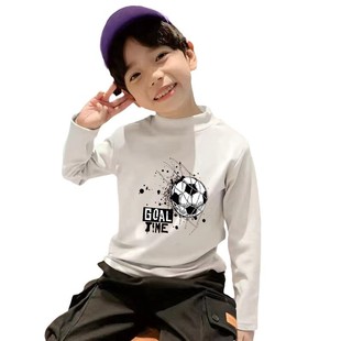 Y2437# Boys Sports Inner Thickened Backing Shirt New Autumn and Winter Children's German Velvet Warm Winter Wear for Little Boys